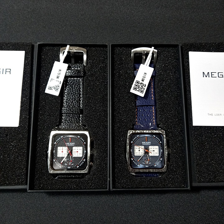 미사용 새제품 크로노 사각 쿼츠 시계 팝니다