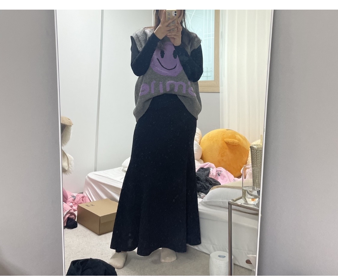 *그레이 스마일 니트*