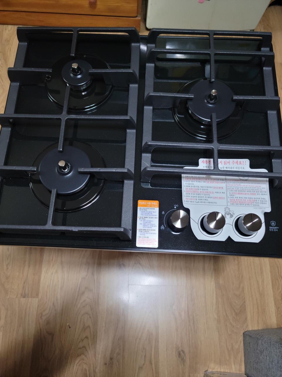♥삼성3구.고가라인가스렌지(미사용)상판범랑.강판+평생변치않는 주물삼발이♥