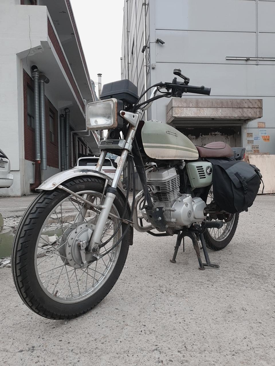 Honda CG125 카페 레이서 불략 풀커스텀 오토바이 캠핑 여행 낚시