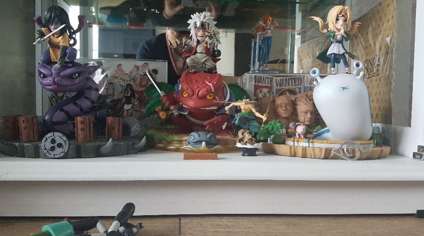 나루토 피규어 레진 전설의3닌자 AY지라이야 츠나데 오로치마루 일괄