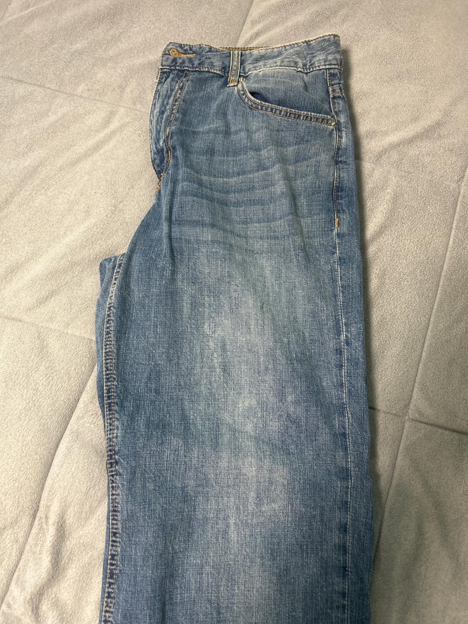 스파오 세미 와이드 청바지