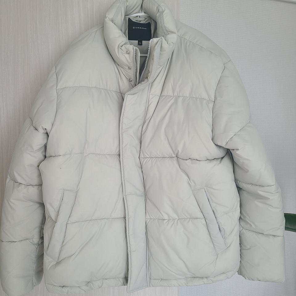 지오다노 숏패딩 푸파 XL 스톤