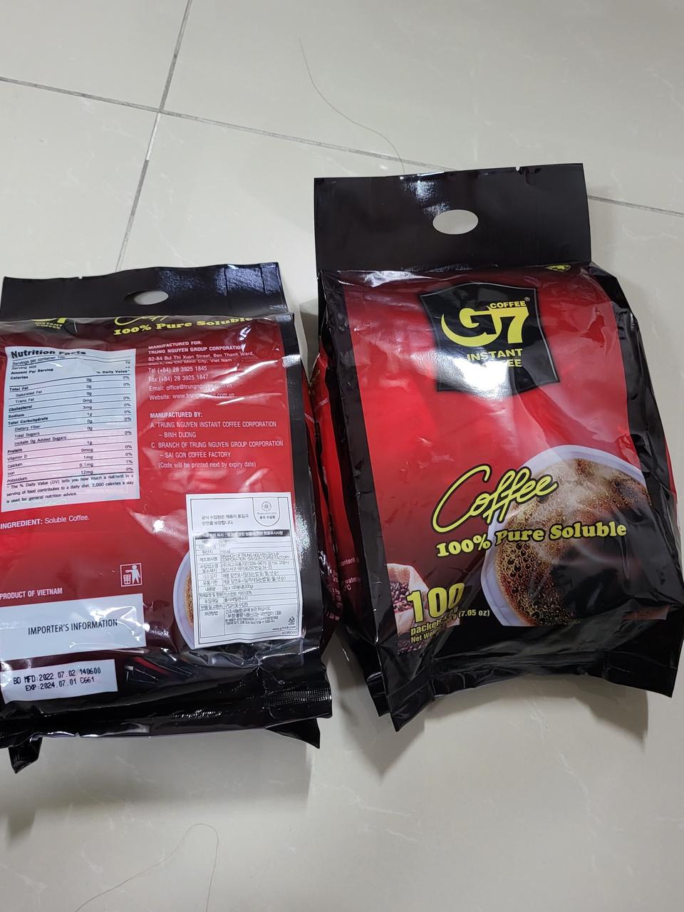 G7커피 2봉 / 1봉-6.000원