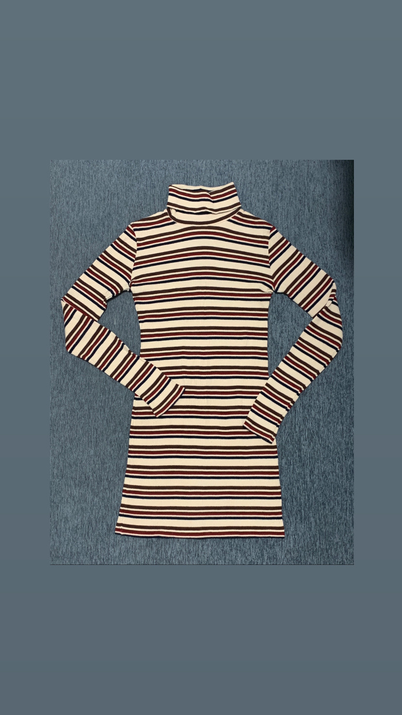 디자이너브랜드 니트 목폴라 원피스 (S size)