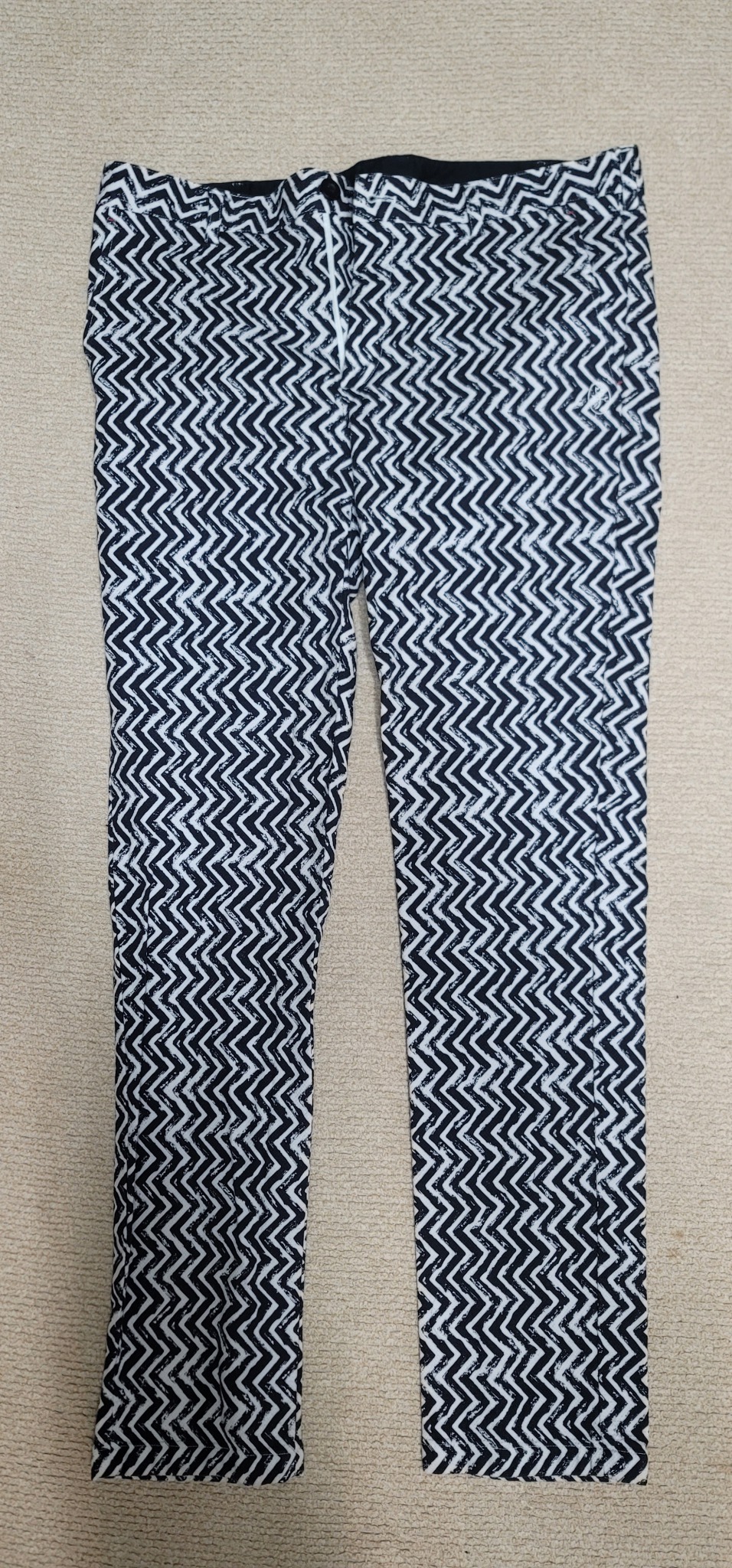 까스텔바작 36 남성 지브라패턴 골프바지(봄-가을용)