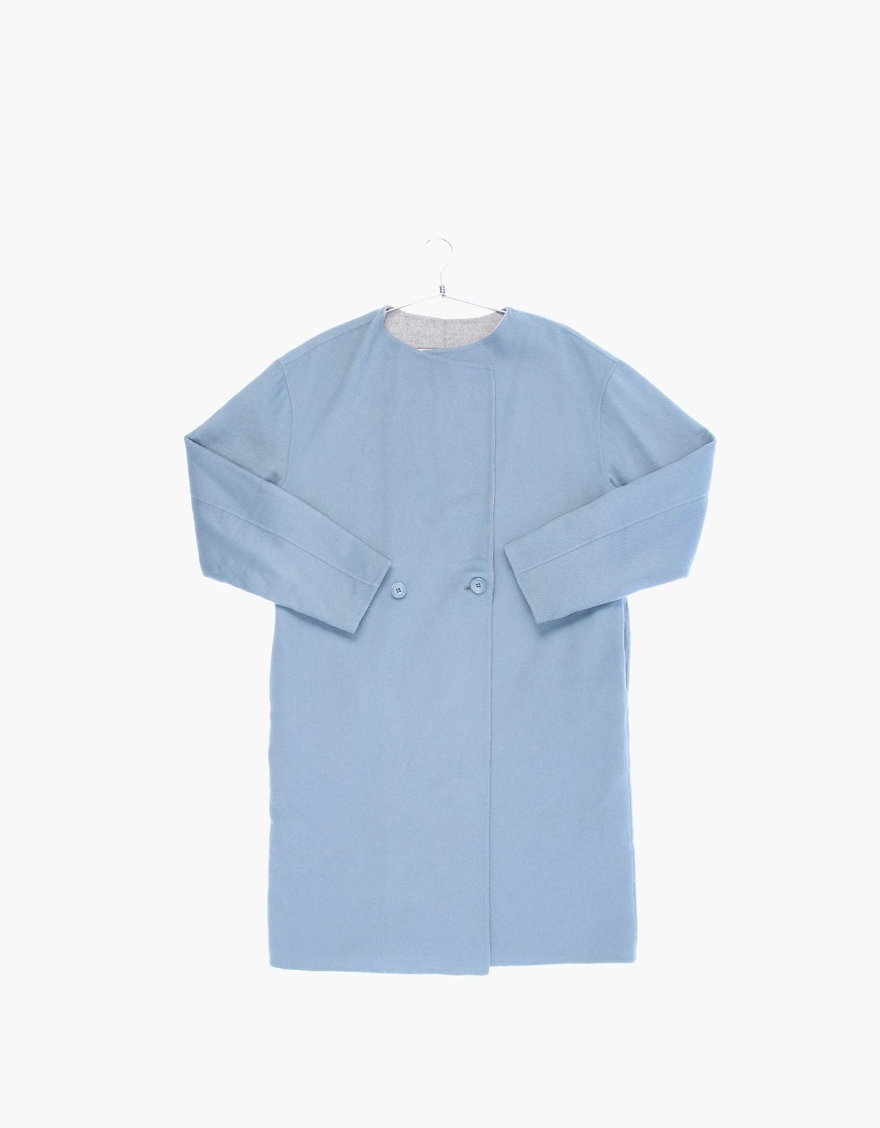 리버서블 울 코트