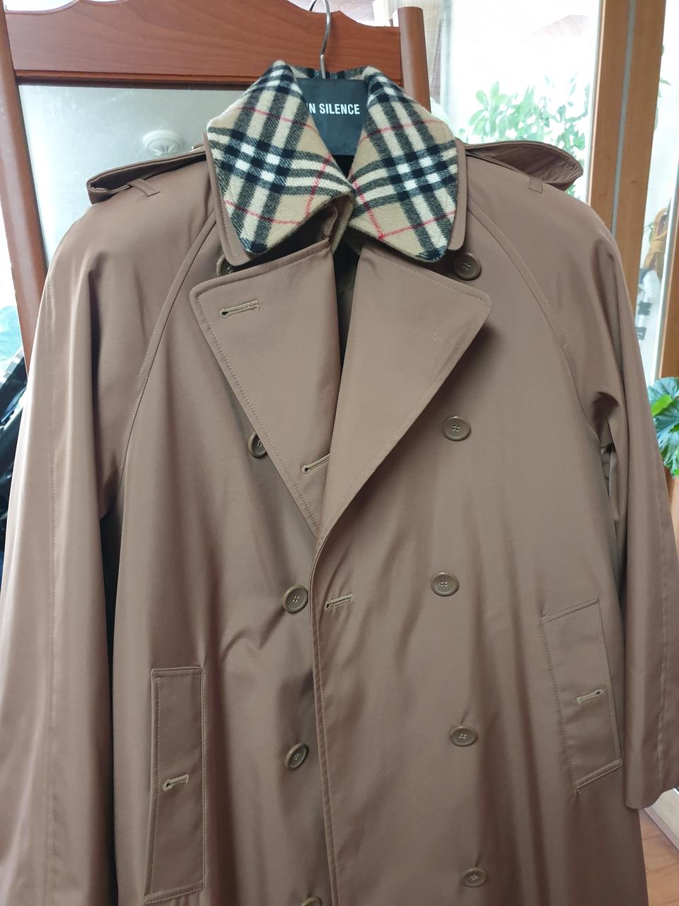 노바체크 버버리코트