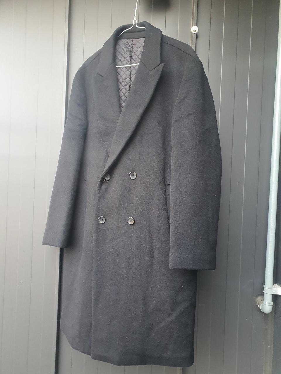 105 티아이포맨 새상품 더블브레스트 울혼방 코트