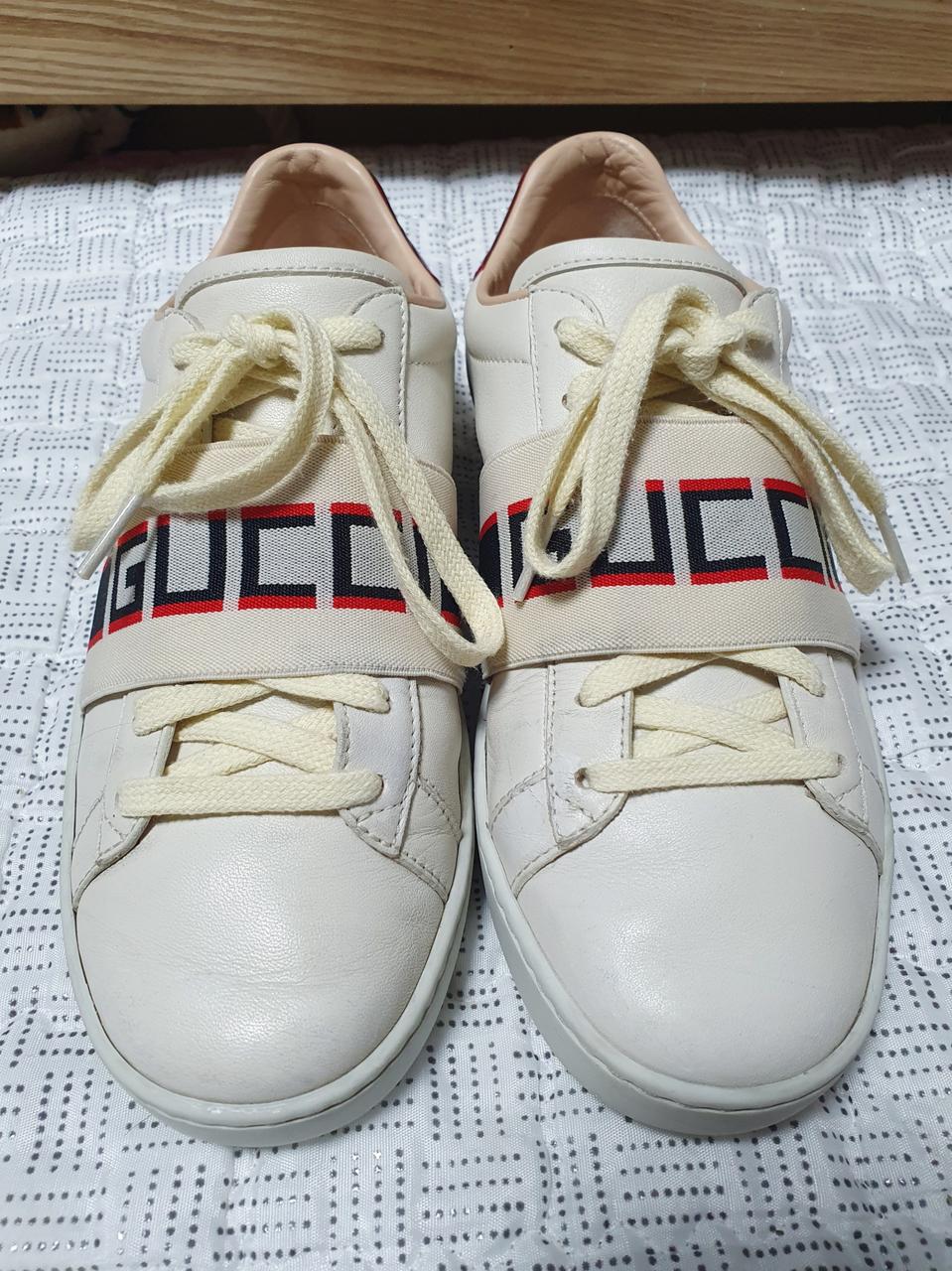 정품)구찌 에이스 밴딩 여성 스니커즈