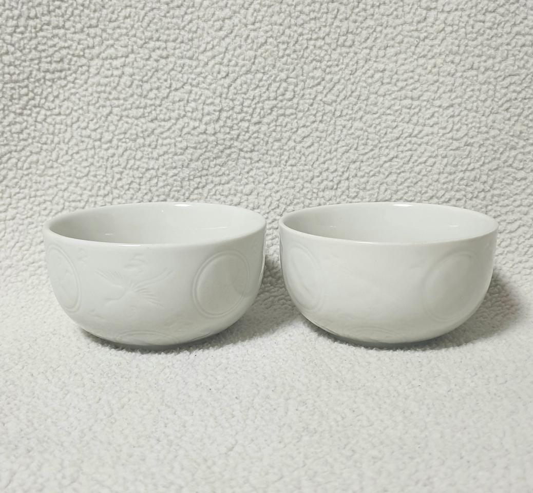 옛날 사기그릇 공기 2p일괄