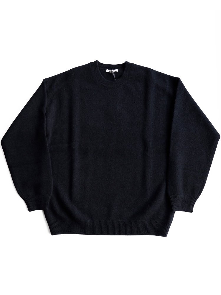 오라리 21FW 베이비 캐시미어 니트 블랙 3 사이즈