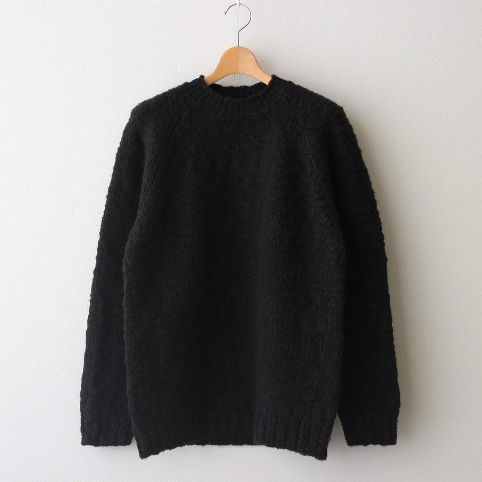 오라리 21FW 울 슬럽 니트 다크브라운 4 사이즈