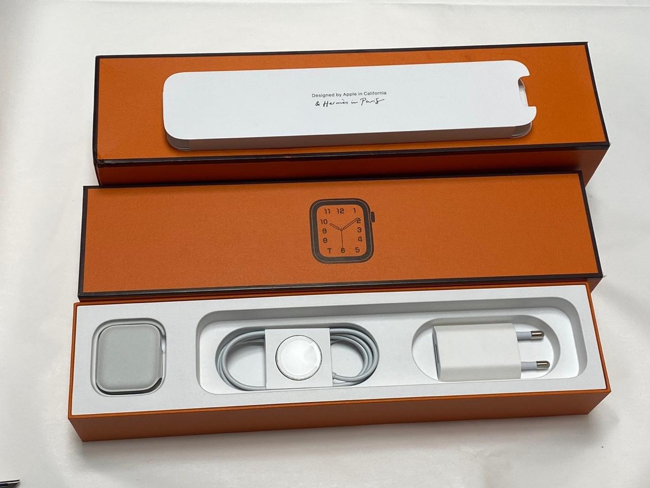 애플워치6 에르메스 실버 40mm + 정품 링크브레이슬릿