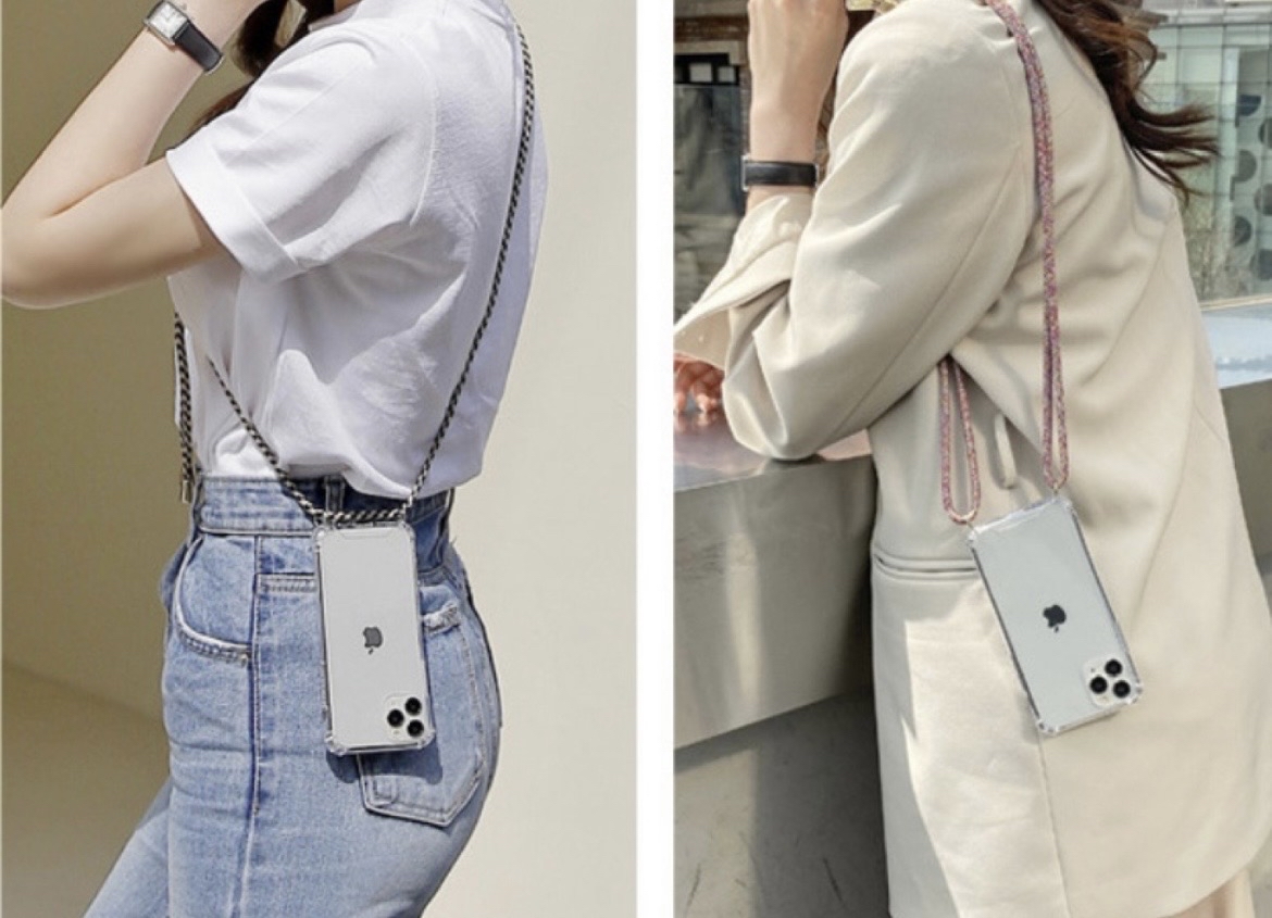 아이폰13프로 스트랩줄 목걸이줄 케이스 2개 일괄(새상품)