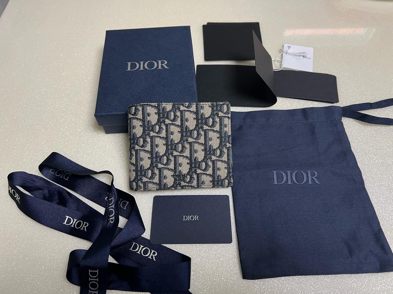 디올 오블리크 반지갑