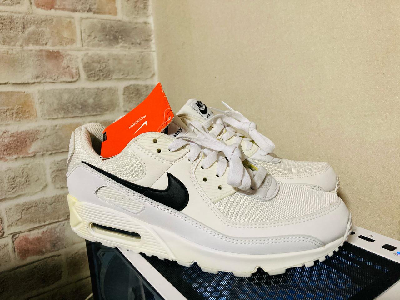 (새상품) 270 맨 나이키 에어맥스90 화이트/블랙
