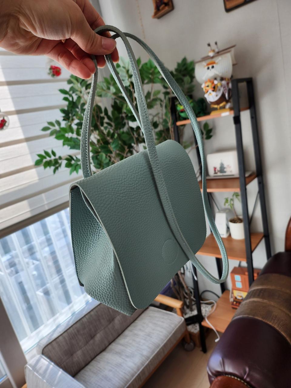 민트색상 미니백 크로스백