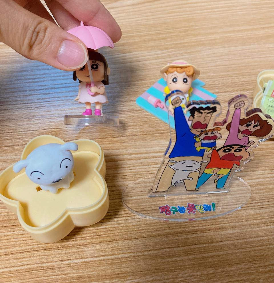 짱구 피규어,아크릴 등신대, 반지 세트 일괄