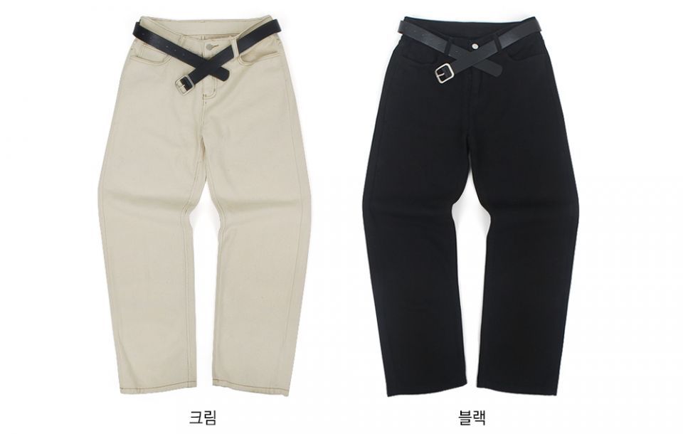 [룩핀] 3819 이지 와이드 코튼팬츠