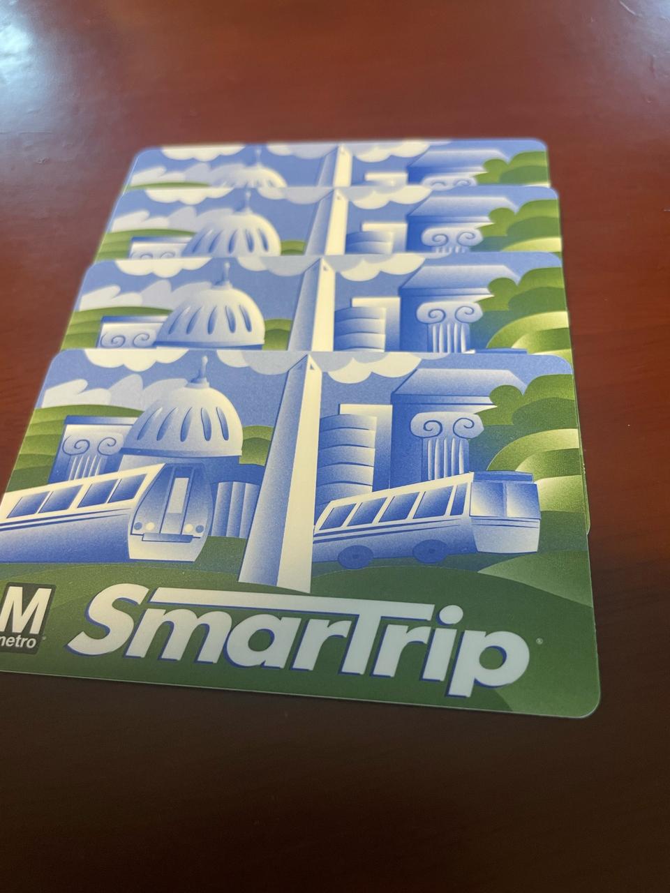 워싱턴DC 교통카드4장