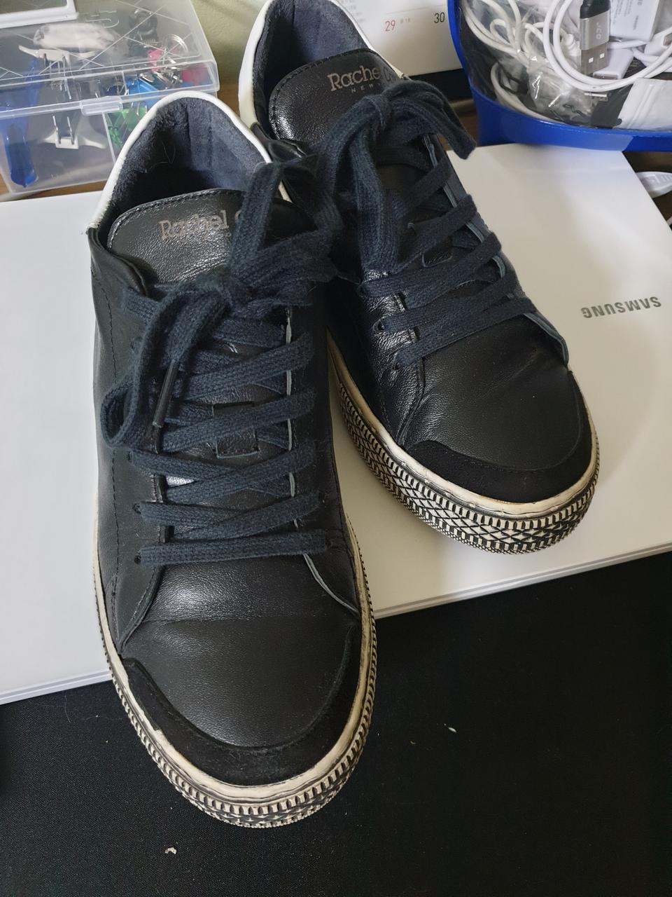 가죽 빈티지 스니커즈