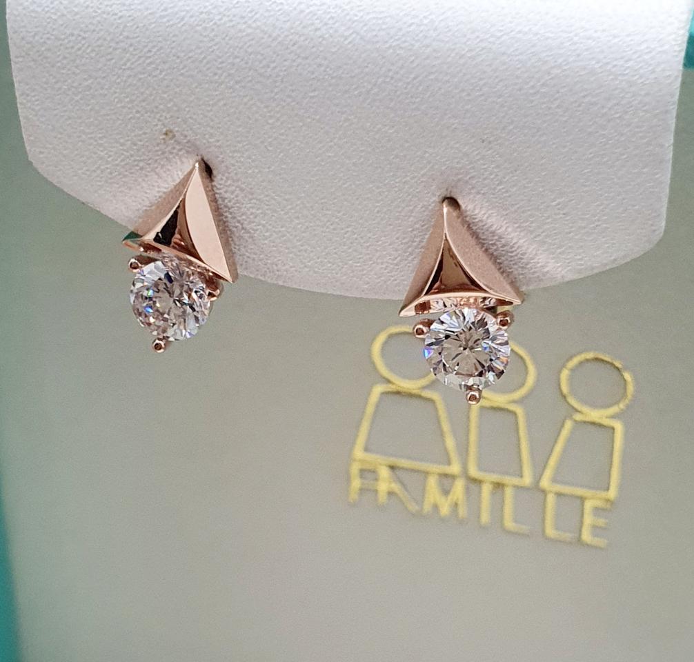 14k 세모큐빅원터치링(새상품)