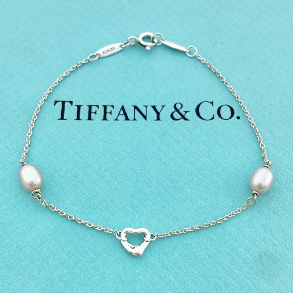 [정품] 티파니앤코 오픈하트 진주 팔찌