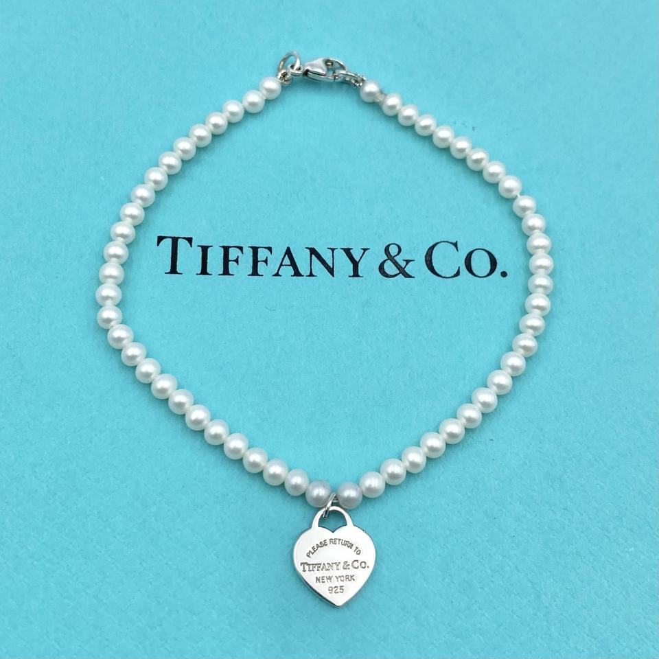 [정품] 티파니앤코 미니하트태그 진주 팔찌