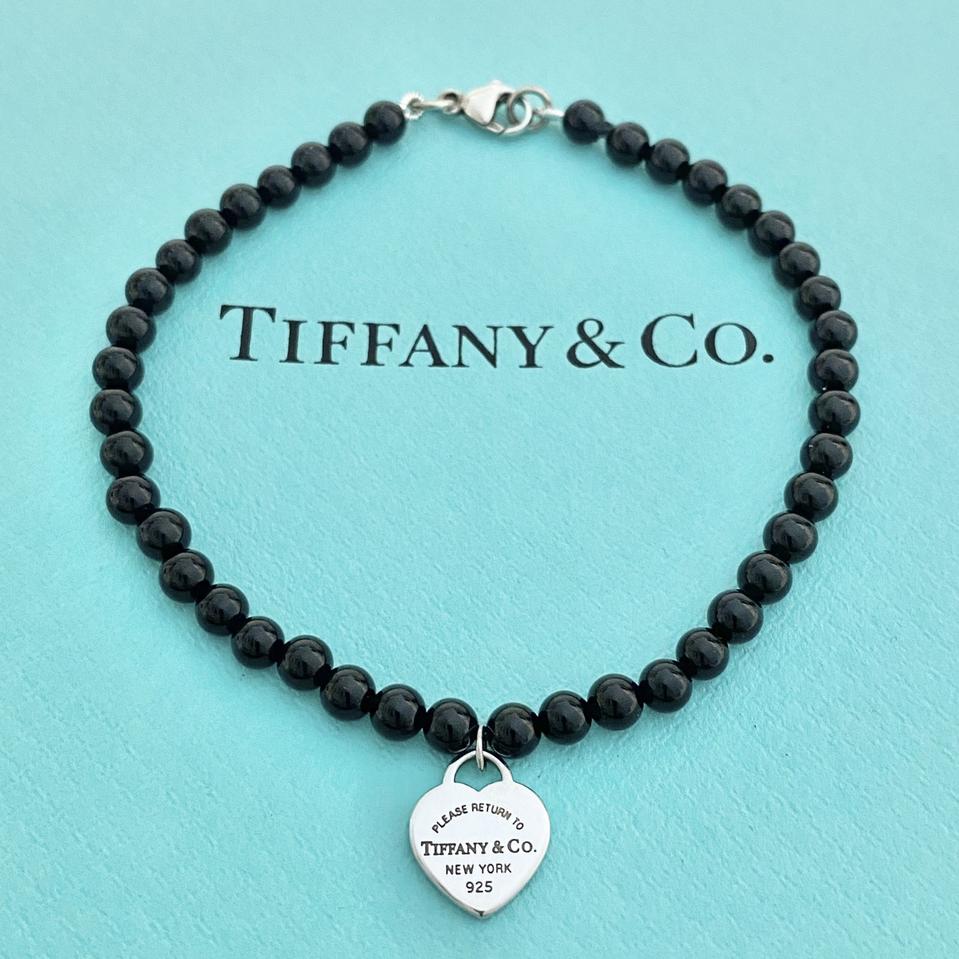 [정품] 티파니앤코 미니하트태그 오닉스 팔찌