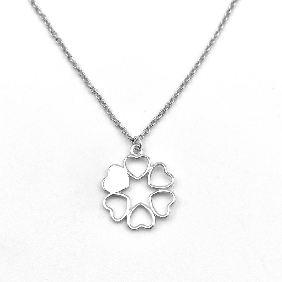 [정품] 티파니앤코 하트 플라워 목걸이