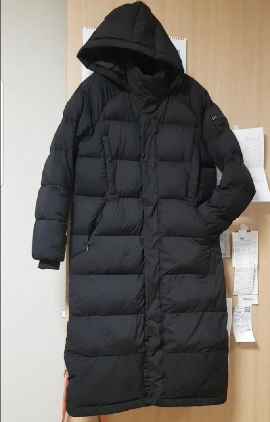 데상트 롱패딩 M(95~100) 블랙 깨끗 정리 (남여공용)