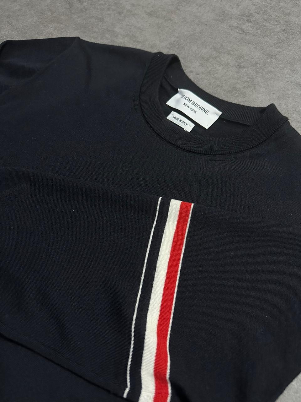 22톰브라운 암밴드 메리노울 니트