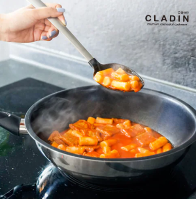  [클래딘] 인덕션 통3중 엠보코팅 스텐 궁중팬 28cm 이연복 웍