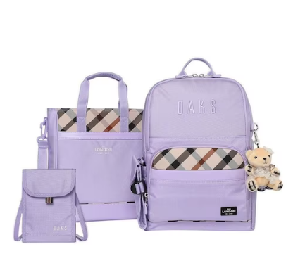 닥스 키즈 라벤더 베이직 보조가방SET 책가방+ 신발가방 + 보조가방