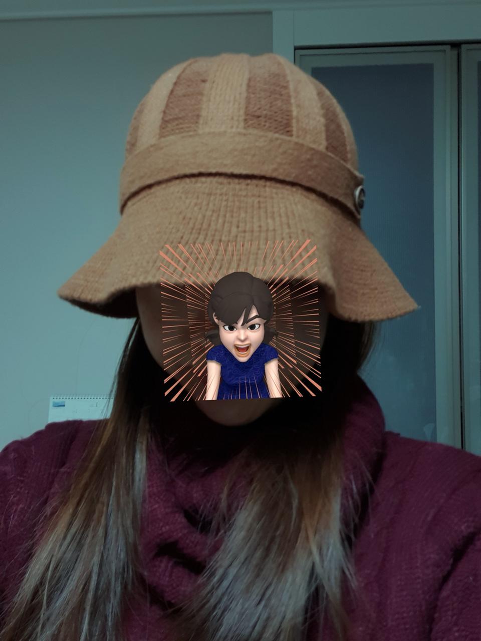 여성 울 버킷 모자