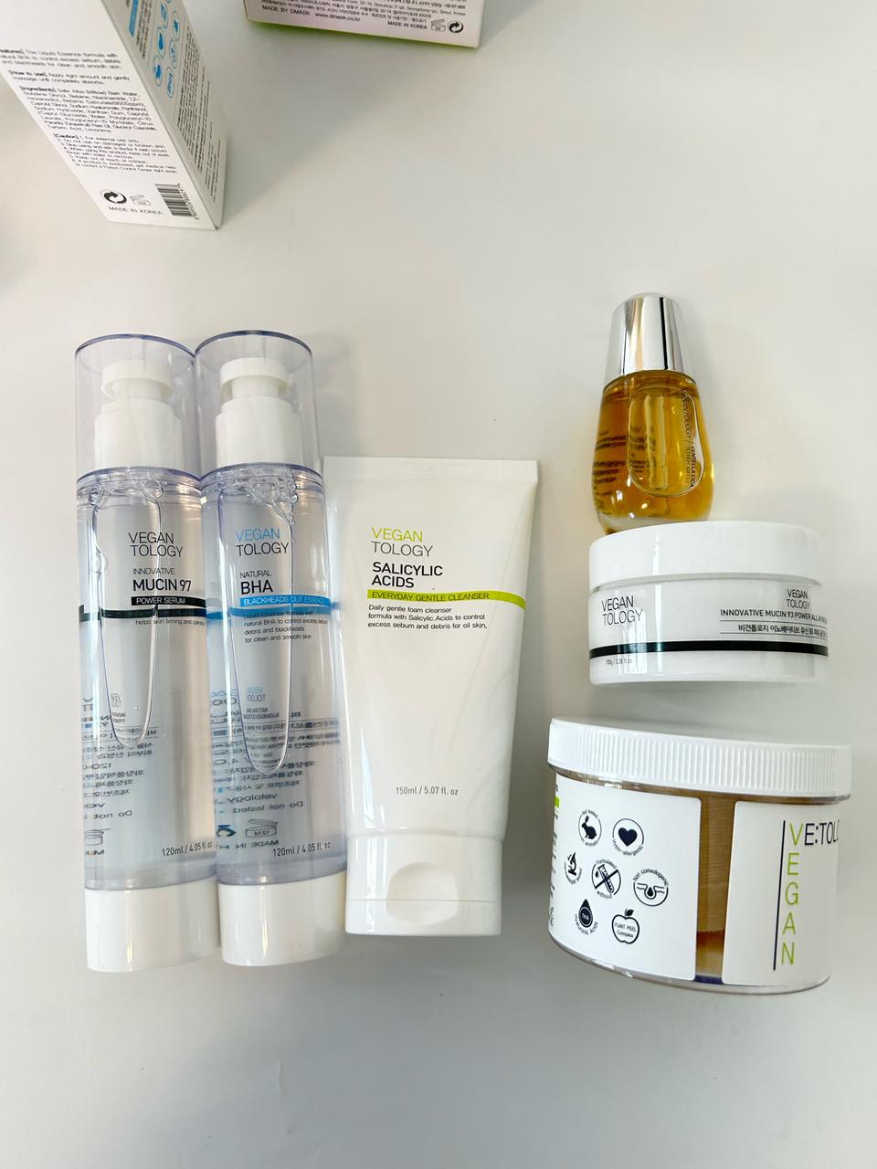 비건톨로지 에센스 세럼 크림 패드 앰플 클렌저 6종세트