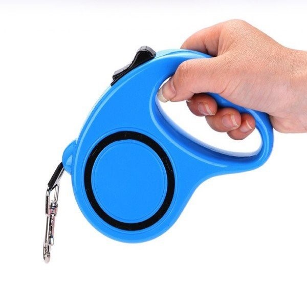 새 파랑색 5m 강아지 자동 리드줄 가슴줄 목줄 애견줄 자동줄 