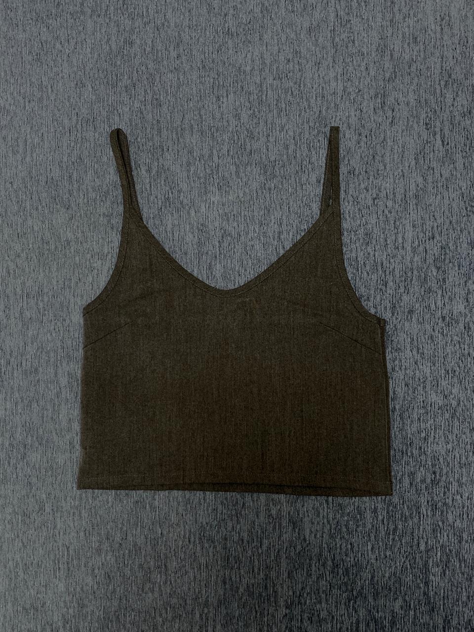 절개 디테일 뷔스티에 (차콜 그레이)