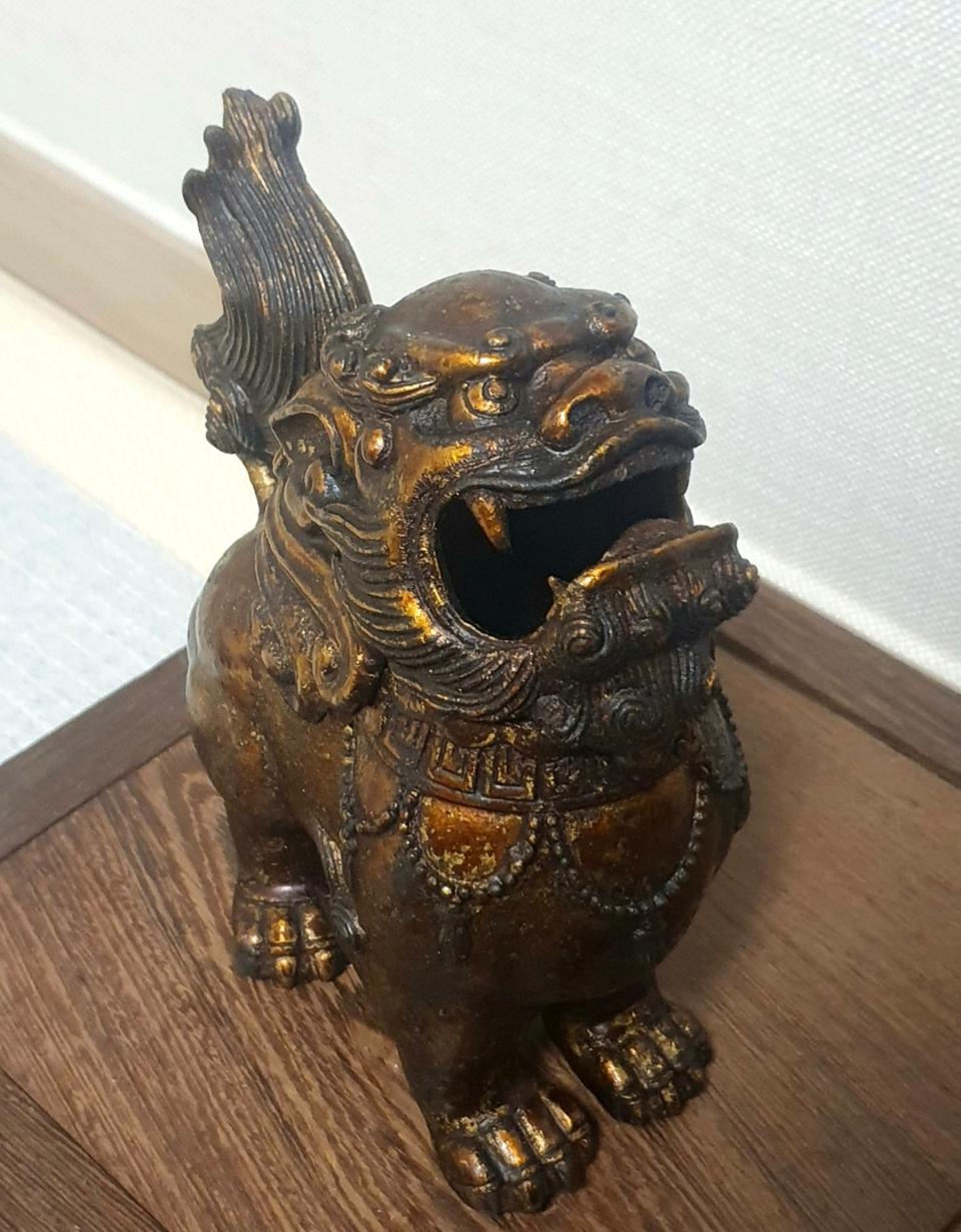 200년전 해태 동브론즈 향로 골동품 앤틱