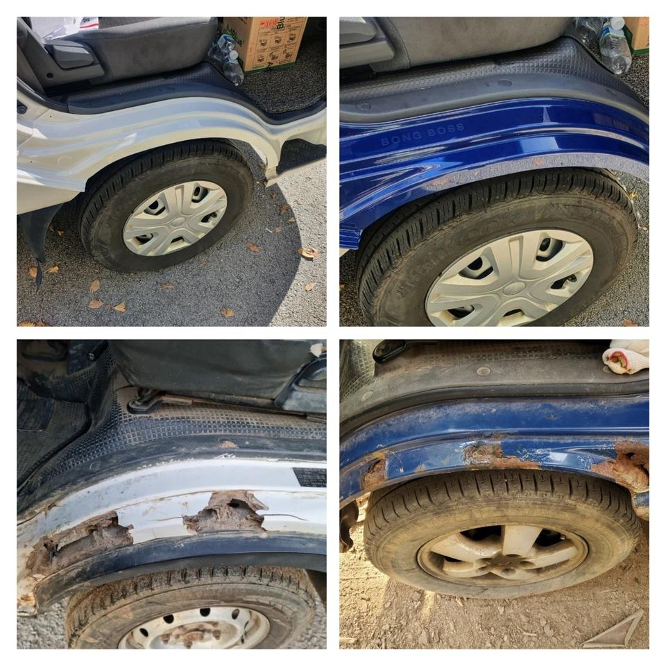 봉고3 포터2 사이드스텝부 휀다커버 휀다몰딩  화물차 적재함문짝 적재함날