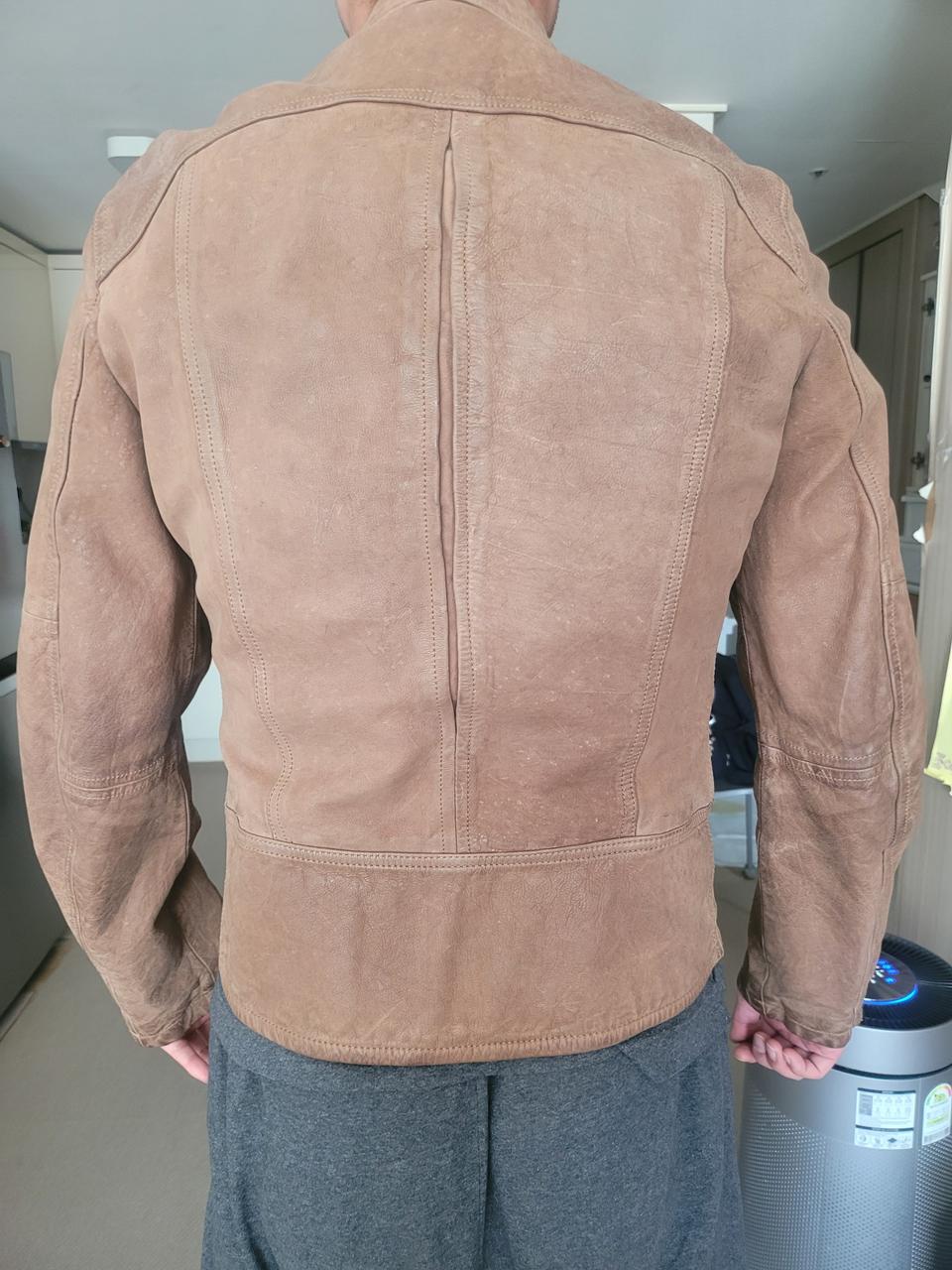 디젤 양가죽 라이더 자켓