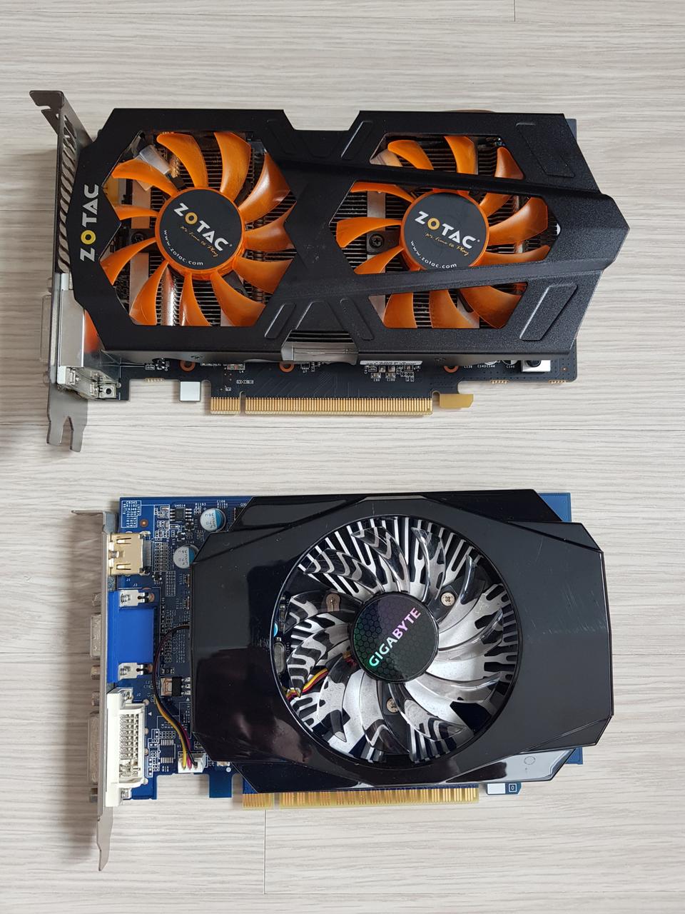 ZOTAC GTX660 D5 2GB &GIGABYTE GT630
