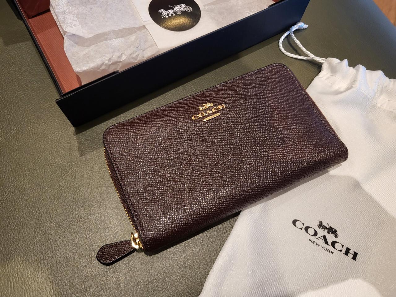 코치 지퍼 중지갑