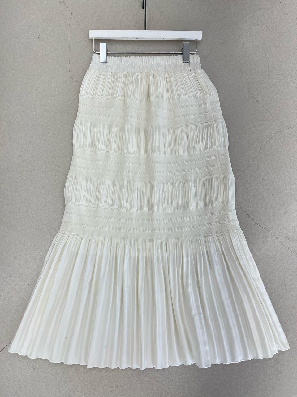 모모지엔(세일맛집) 롱 주름 쉬폰 스커트 플리츠