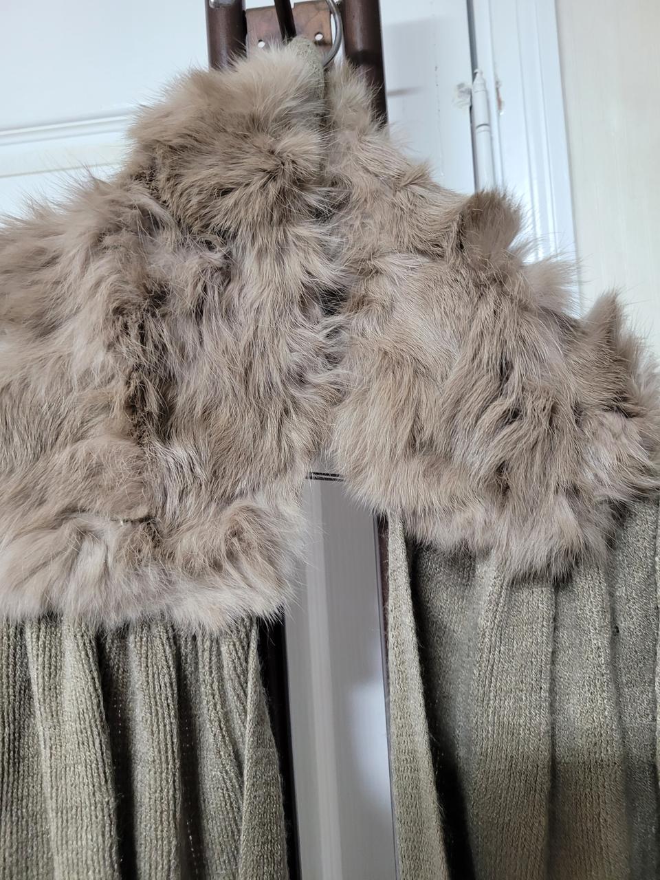 (새상품)니트 퍼목도리