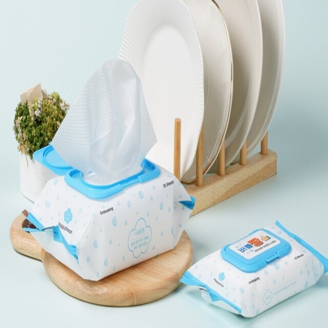 [새제품] 뽑아쓰는 일회용 수세미 버블짱 30매