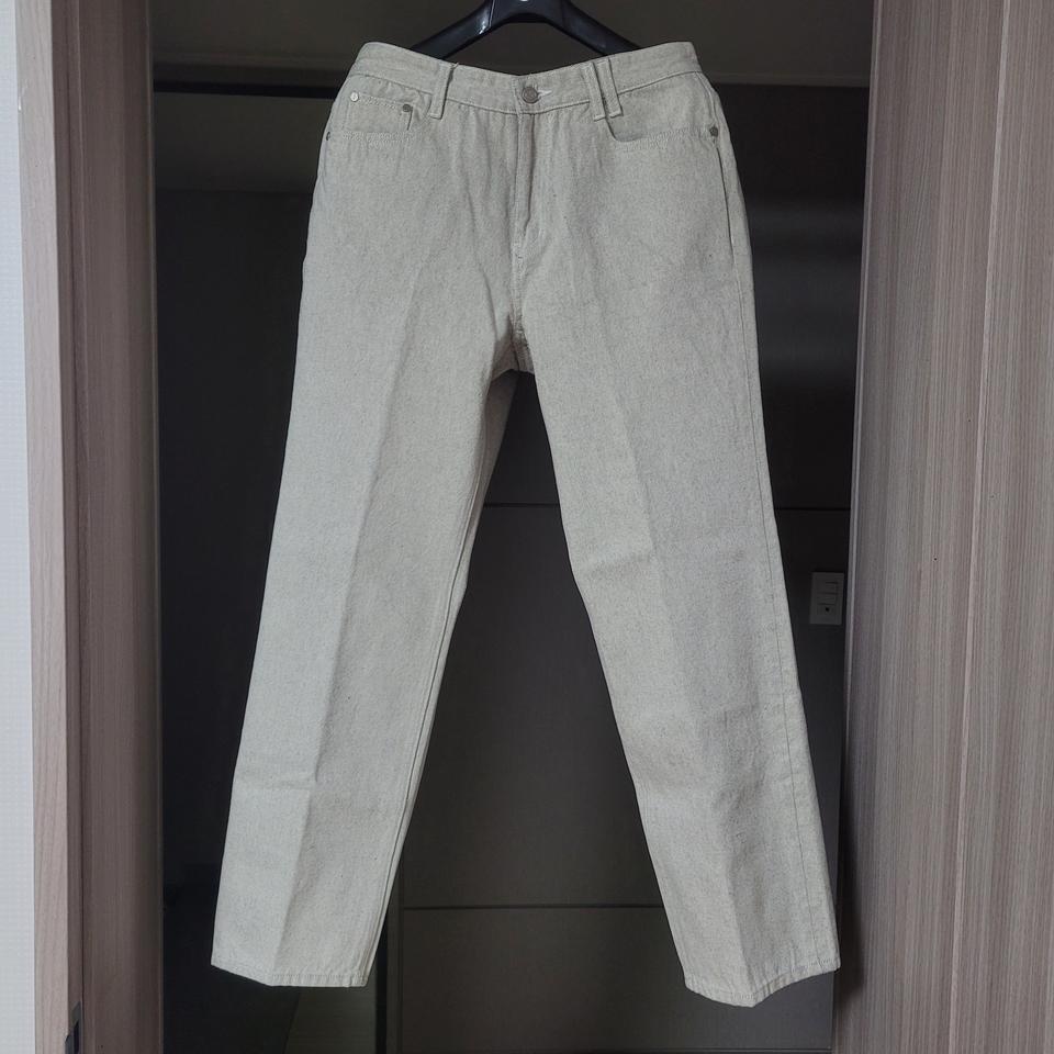 [새상품][31]DECET 세미와이드 진 에크루