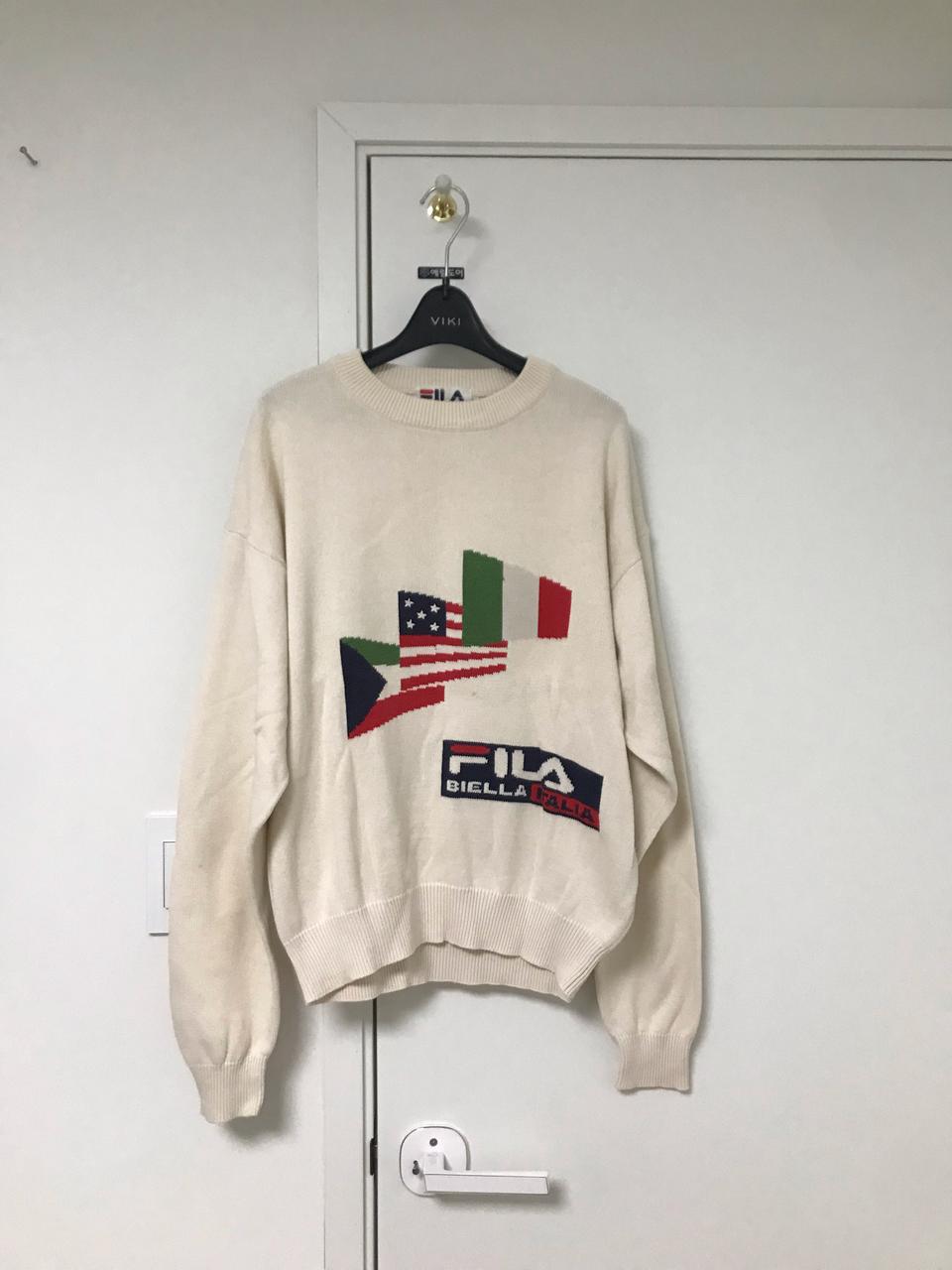 필라 휠라 세일링 플래그 맨투맨