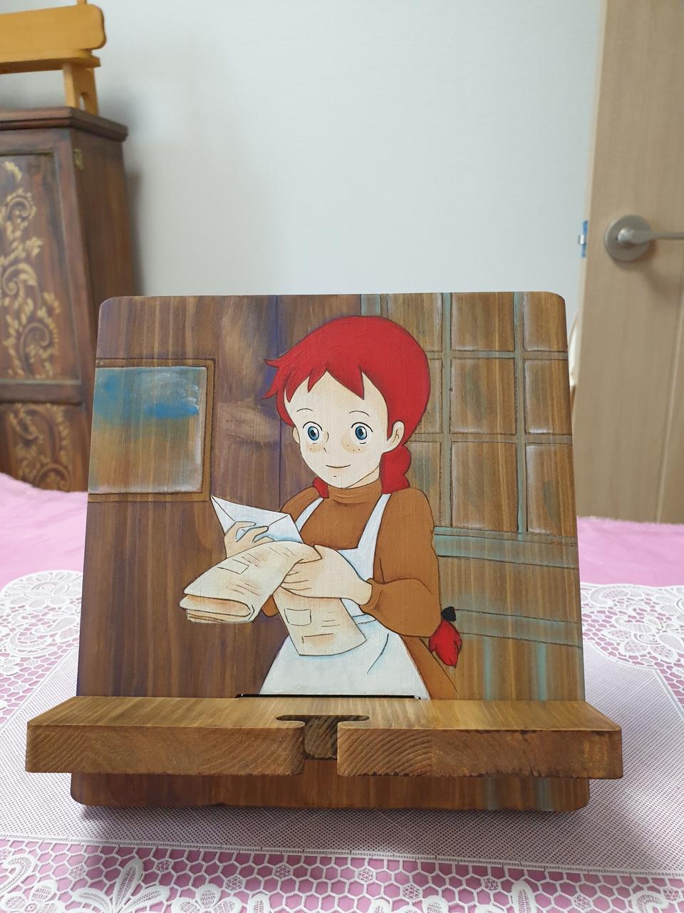 빨간머리앤 원목 태블릿 거치대